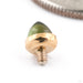 Bezel-set Bullet-cut Threaded End in Gold from BVLA with green tourmaline