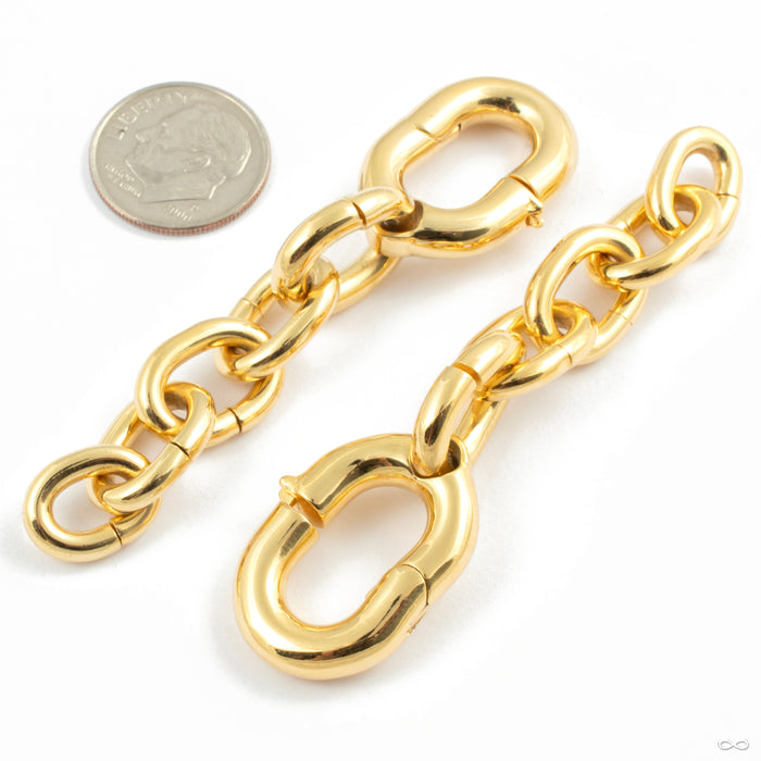Chain of Command from Maya Jewelry in yellow gold plated brass