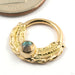 Dodge City Seam Ring in Gold from High Noon Handmade in yellow gold with labradorite