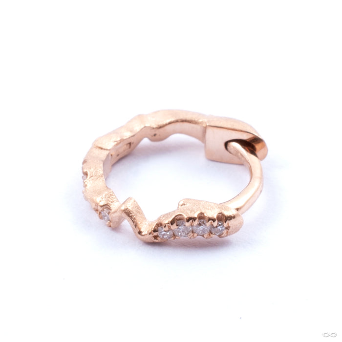 Either Way Outward-facing Clicker in Gold from Pupil Hall in rose gold