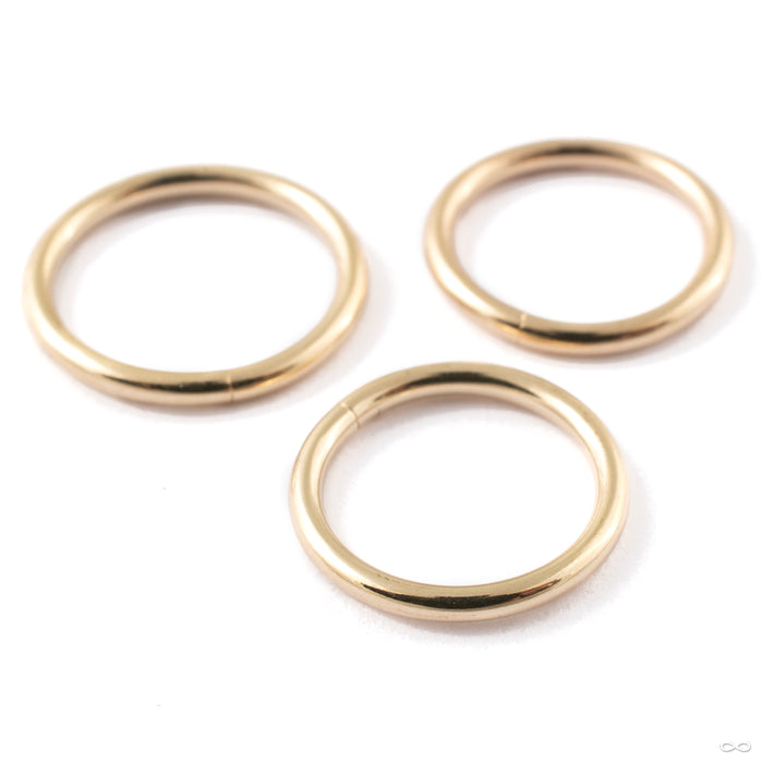 Seam Ring in Gold from Vira Jewelry in 14k Yellow Gold