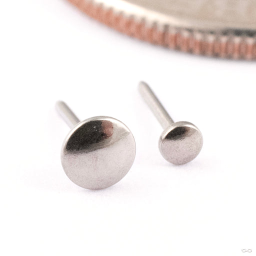 High Polish Disk Press-fit End in Titanium from NeoMetal in gray