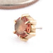 Illuminate Press-fit End in 14k Yellow Gold with Sunstone from Maya Jewelry