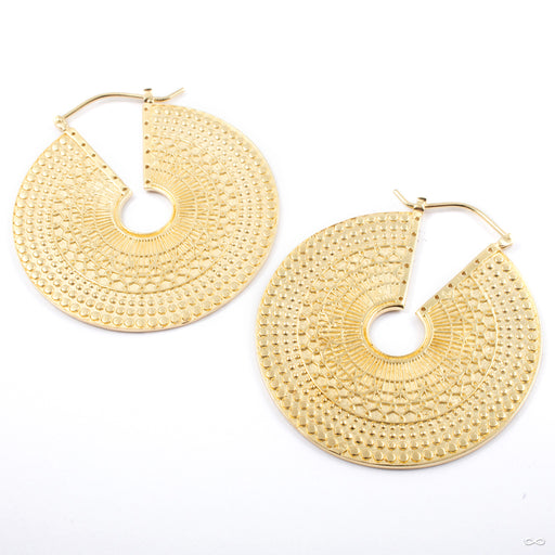 Prismatic Earrings from Namaste Nomadas in yellow brass