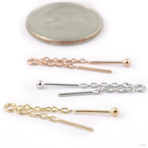 Slim Chance Charm in Gold from Pupil Hall in assorted materials