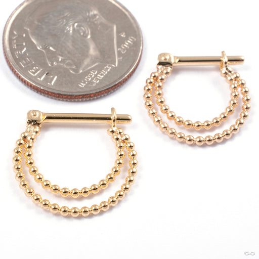 Sonder Hinged Ring in Gold from Quetzalli in assorted sizes