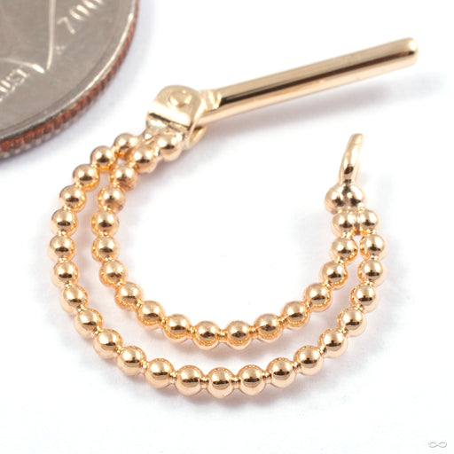 Sonder Hinged Ring in Gold from Quetzalli with hinge open