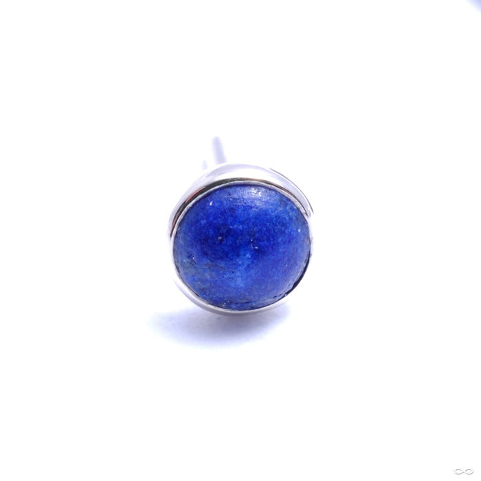 Bezel-set Cabochon Press-fit End in Gold from BVLA with lapis