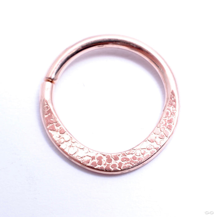 Back view of the Cordelia Seam Ring in Gold from Scylla in rose gold