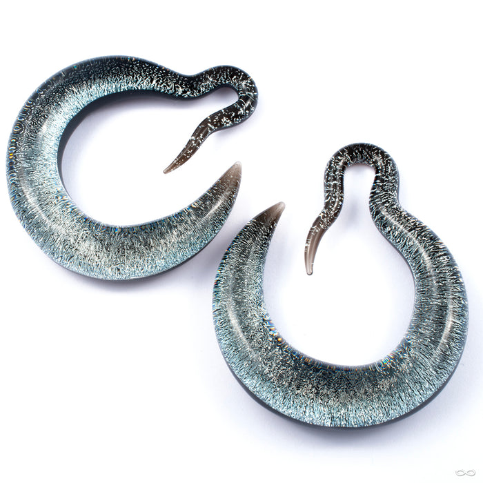 Crescent Dichroic Hoops from Gorilla Glass