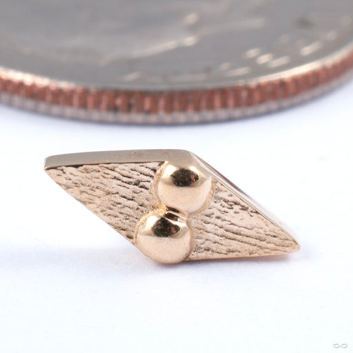 Gamma 02 Press-fit End in Gold from Tether Jewelry in yellow gold