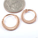 Giger Clicker from Tether Jewelry in various sizes in rose gold