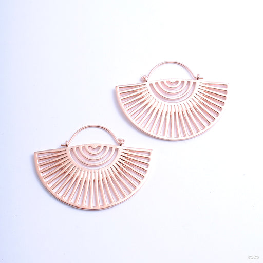 Helios Earrings from Tether Jewelry in rose gold
