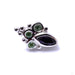 Mini Marquise Sarai Press-fit End in Gold from BVLA with Amethyst & Tsavorite
