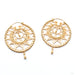 Samadhi Earrings from Maya Jewelry in yellow gold