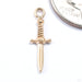 Slasher Dagger Charm in Gold from BVLA in yellow gold
