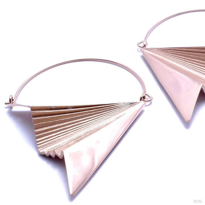 Vector Earrings from Tether Jewelry in Rose Gold