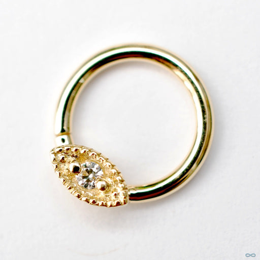 Marquis Harlequin Seam Ring in Yellow Gold in 16g from BVLA