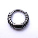 Chevronelle Clicker from Tether Jewelry in Obsidian