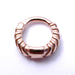 Chevronelle Clicker from Tether Jewelry in Rose Gold
