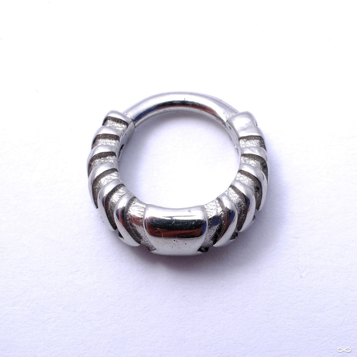Chevronelle Clicker from Tether Jewelry in Steel