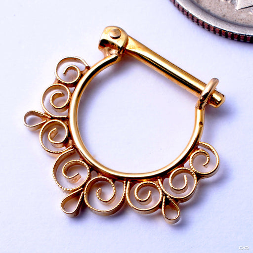 Dance Hinged Ring in Gold from Quetzalli