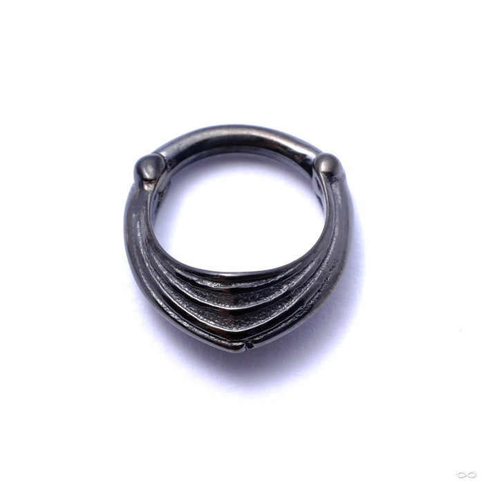 Drake Cuff Clicker from Tether Jewelry in Obsidian