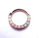 Eternity Clicker in Gold from Venus by Maria Tash with White Opal