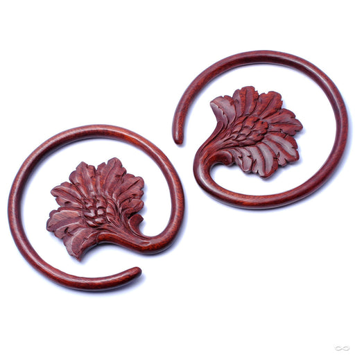 Lotus Ring in Wood from Maya Jewelry in Bloodwood