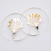 Alluvial Earrings from Maya Jewelry in Silver with Shell