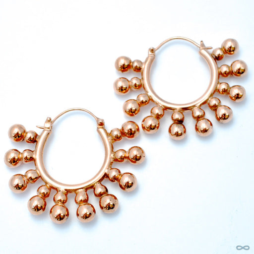 Punk Earrings from Maya Jewelry in Rose Gold-plated Copper