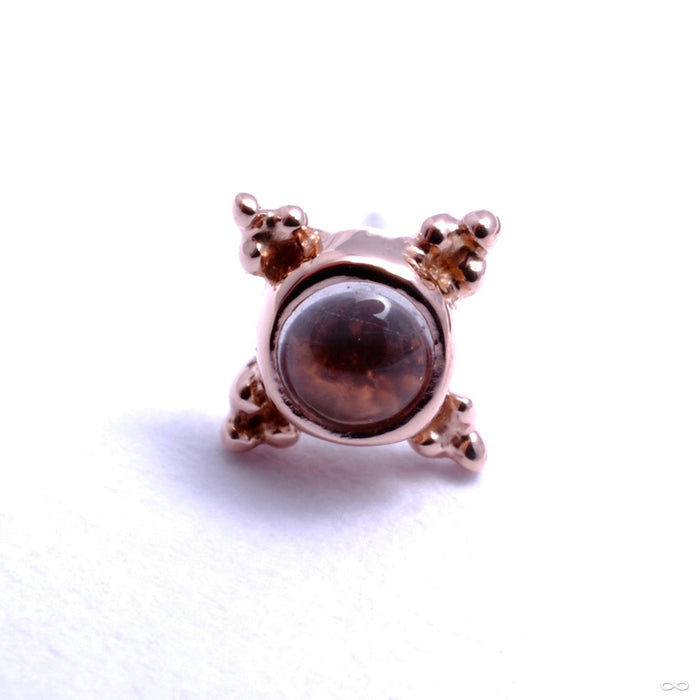 Mini Kandy Press-fit End in Gold from BVLA with Rose Quartz