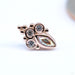 Mini Marquise Sarai Press-fit End in Gold from BVLA with Mercury Mist Topaz & Clear CZ