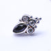 Mini Marquise Sarai Press-fit End in Gold from BVLA with Mystic Topaz & Clear CZ