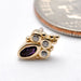 Mini Marquise Sarai Press-fit End in Gold from BVLA with Amethyst & Clear CZ