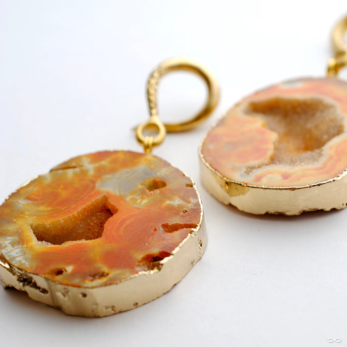 Crossovers with Orange Druzy Agate from Oracle