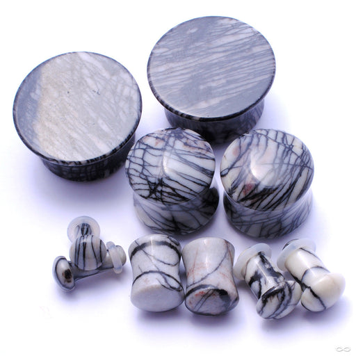 Picasso Jasper Plugs from Oracle in Assorted Sizes and Flares