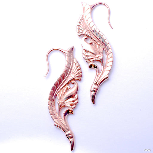 Rapunzel Earrings from Maya Jewelry in Rose Gold-plated Copper