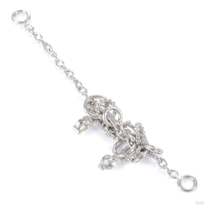 A Few Things Lynx Chain in 14k White Gold with White Sapphire from Pupil Hall