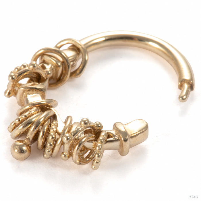 A Few Things x3 Clicker in 14k Yellow Gold from Pupil Hall open