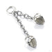 Abra Tosser Charm in Gold from Hialeah in white gold with pyrite