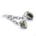 Abra Tosser Charm in Gold from Hialeah in white gold with pyrite
