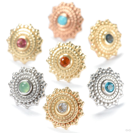 Afghan Press-fit End in Gold from BVLA in assorted materials