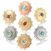 Afghan Press-fit End in Gold from BVLA in assorted materials