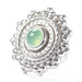 Afghan Press-fit End in Gold from BVLA in white gold with chrysoprase detail