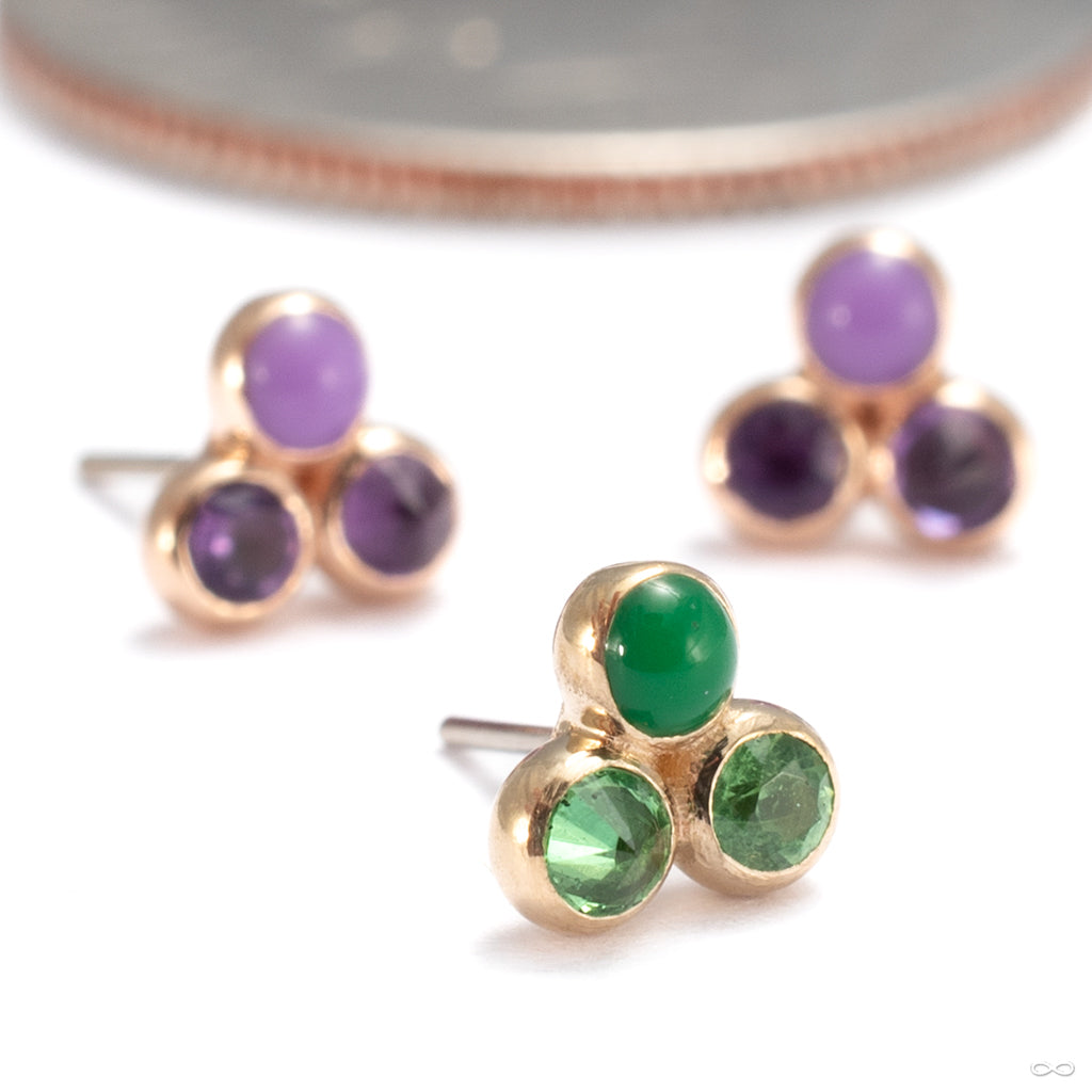 Pupil Hall - All Mixed Up Tri Me Press-fit End in Gold from Pupil