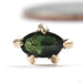 All Seeing Press-fit End in Gold from Sacred Symbols with green tourmaline