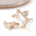 Allure Press-fit End in 14k Yellow Gold with Clear CZ from Modern Mood