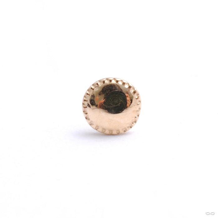 Alpha 01 Press-fit End in Gold from Tether Jewelry in yellow gold 3.5mm
