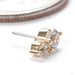 Aman Press-fit End in 14k Yellow Gold with Clear CZ from Junipurr Jewelry side detail
